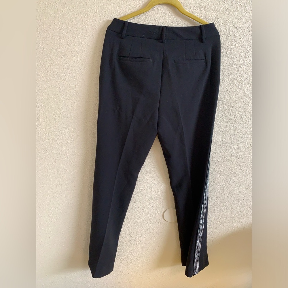 THE FLARE Black Dress Pants With Rhinestone Strips On Sides 🌴 - Picture 7 of 8